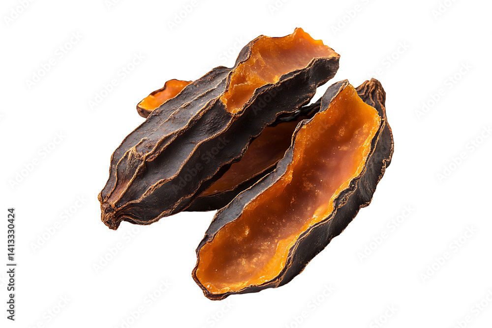 Obraz premium Tamarind Gum is on Transparent Background, PNG Image.