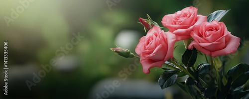 Bouquet of flowers at cemetery , funeral concept.