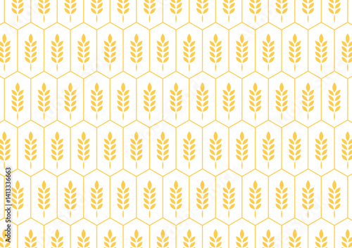 Wheat pattern wallpaper. oat symbol. free space for text. rice sign. Rice pattern wallpaper.
