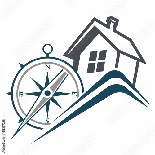 Simple, stylized graphic of a house and key, evoking a sense of security, ownership, and real estate.