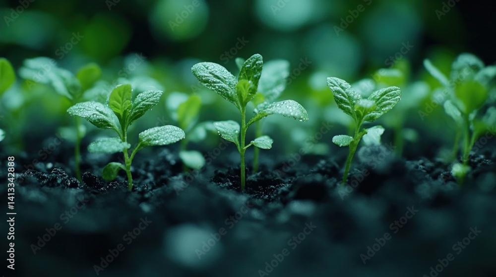 New growth emerging from rich soil New growth emerging from rich soil