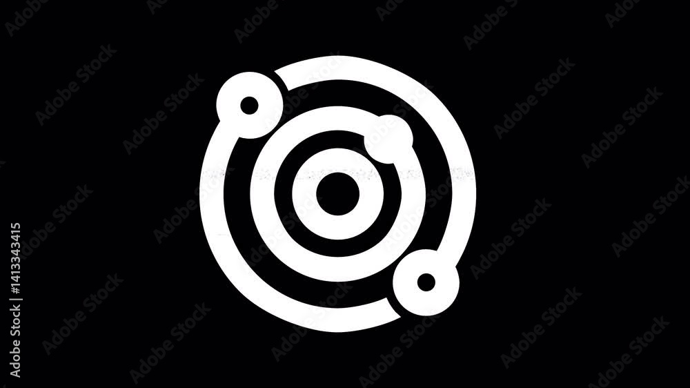 Icon solar system is distorted. Glitch. Noise, chromatic aberration, geometric distortion. Transparent background, looped. In-Out looped. Alpha BW at the end Icon solar system is distorted. Glitch. Noise, chromatic aberration, geometric distortion. Transparent background, looped. In-Out looped. Alpha BW at the end