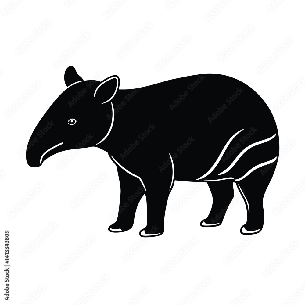 Fototapeta premium malayan tapir