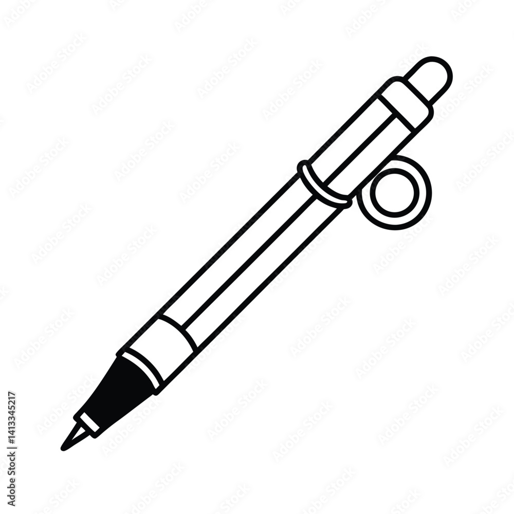 Naklejka premium Stress Relief Pen with Built In Fidget Tools