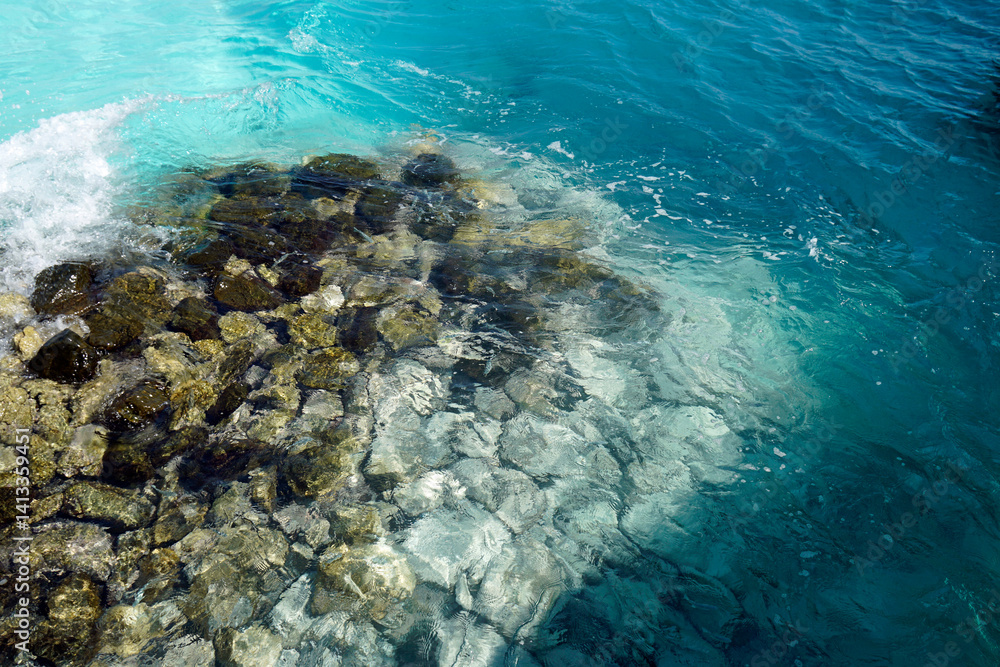 pier view on a maldive island
