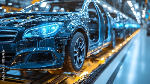 Innovative Automotive Design and Production in a Modern Factory Setting