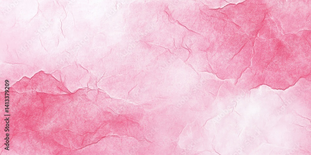 Fototapeta premium Pink Stone Surface Texture with Crack Details, Grunge Abstract Pinkish Stone Wall