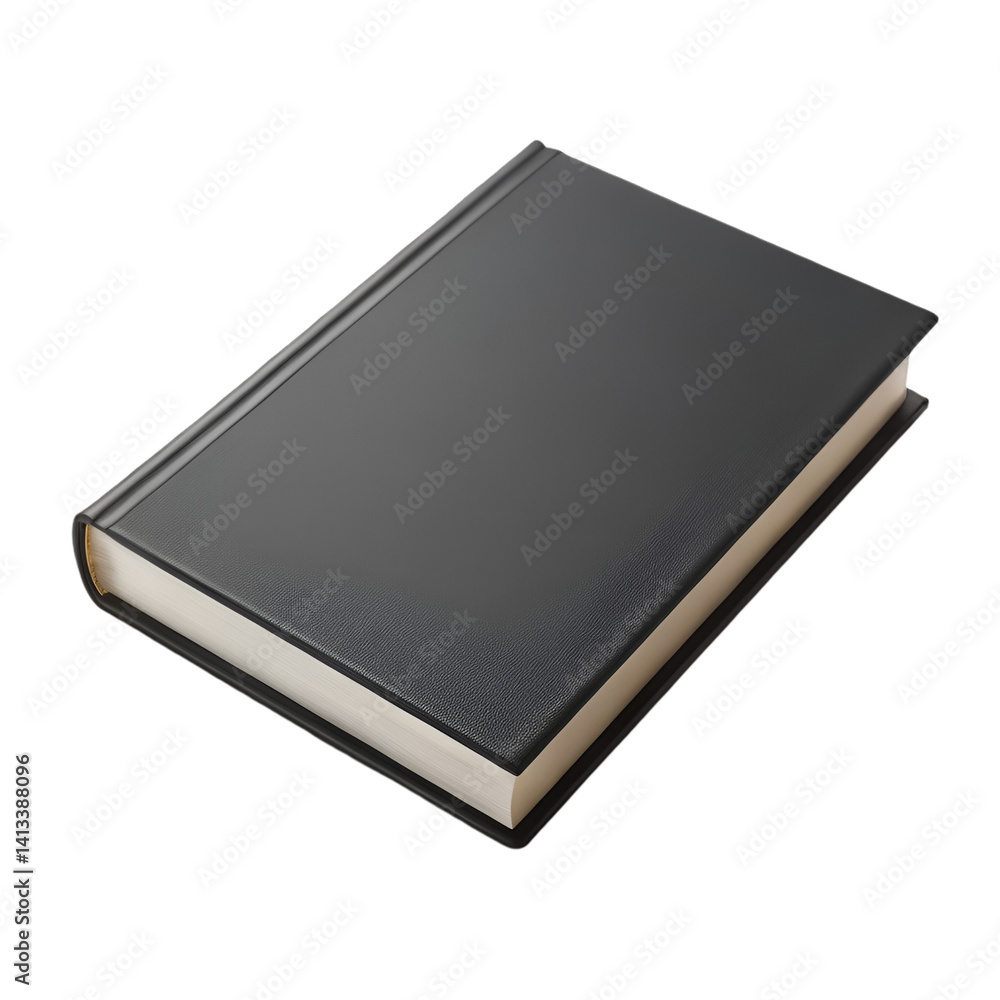 black book isolated on white black book isolated on white