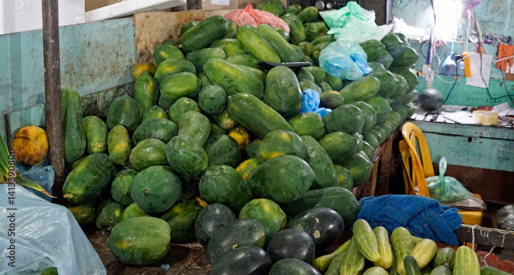 fresh fruits on the maldives farmers market