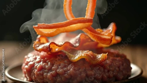 fried onion rings burger petties 