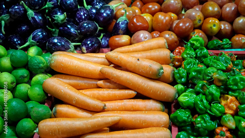 fresh vegetables on a local market on the maldives