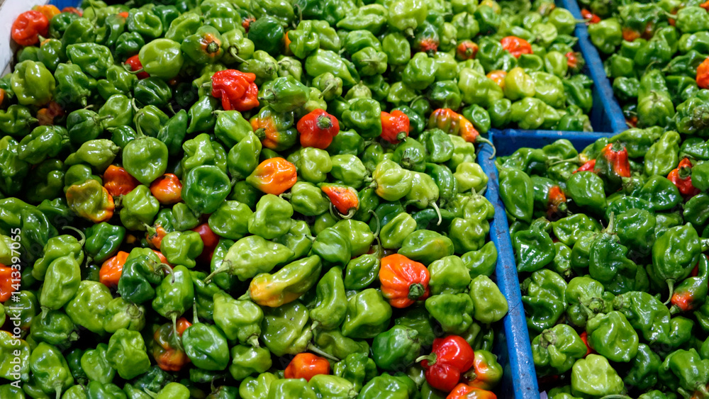 fresh vegetables on a local market on the maldives