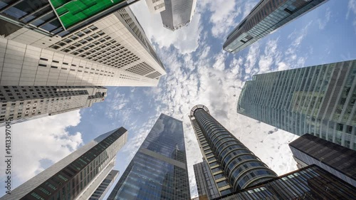 singapore central business district skyline