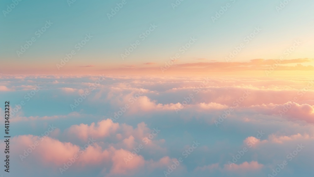Colorful sunset and clouds in a twilight sky Colorful sunset and clouds in a twilight sky