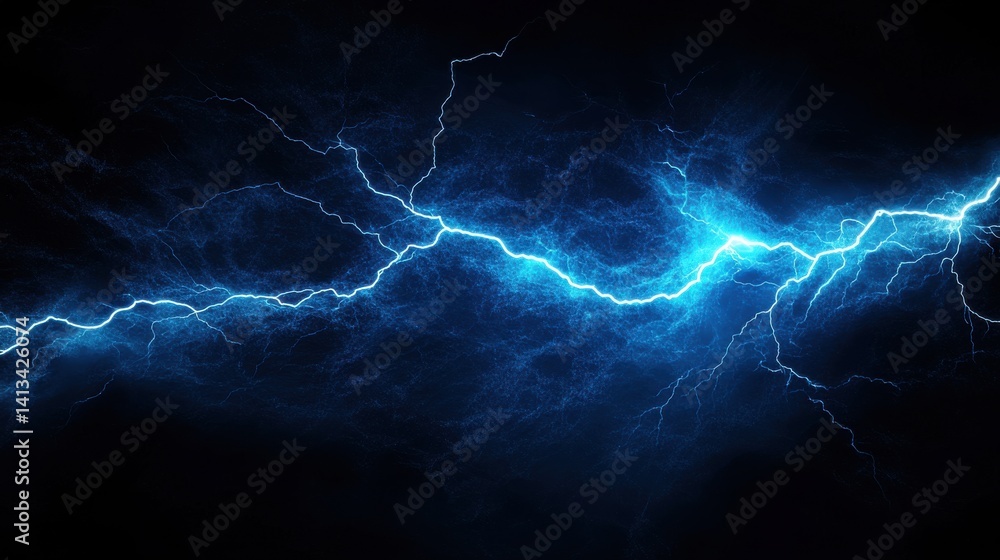 Flash of lightning on dark background. Flash of lightning on dark background.
