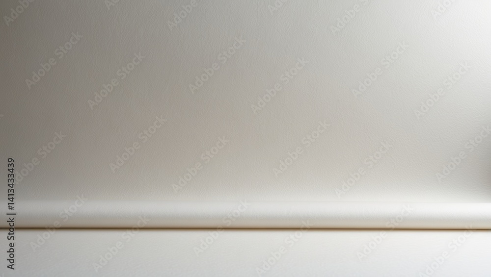 Obraz premium Soft non-woven cloth background - white wool felt texture