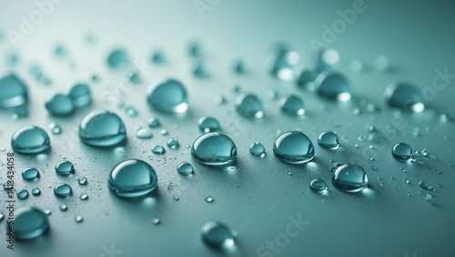 Wallpaper Mural Close-up of water droplets on a blue backdrop Torontodigital.ca