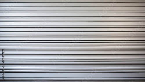 Wallpaper Mural Texture and background of roller door shutter in white metal Torontodigital.ca