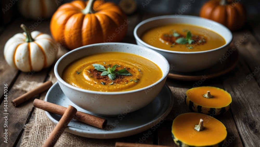 Tasty homemade pumpkin soup Tasty homemade pumpkin soup