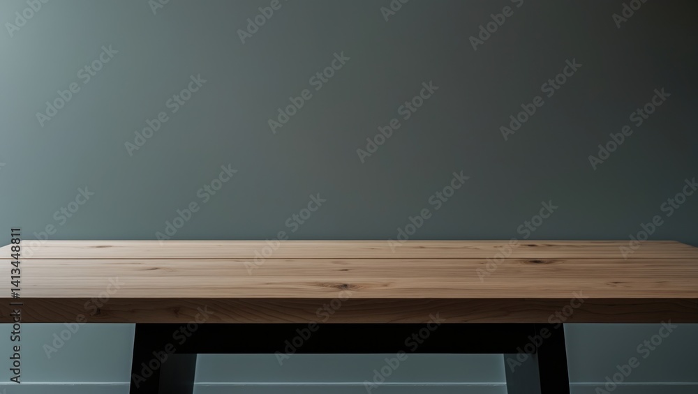 sleek shelf design mockup with empty space on plain background