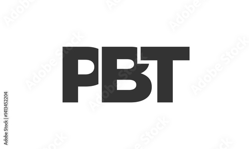 PBT logo design template with strong and modern bold text. Initial based vector logotype featuring simple and minimal typography. Trendy company identity. Free Download PBT logo design template with strong and modern bold text. Initial based vector logotype featuring simple and minimal typography. Trendy company identity. - GFXLoad