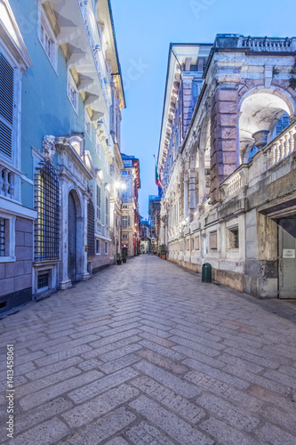 Italy, Liguria. Genoa. Garibaldi Street, home to many palazzo of the nobility of Genoa