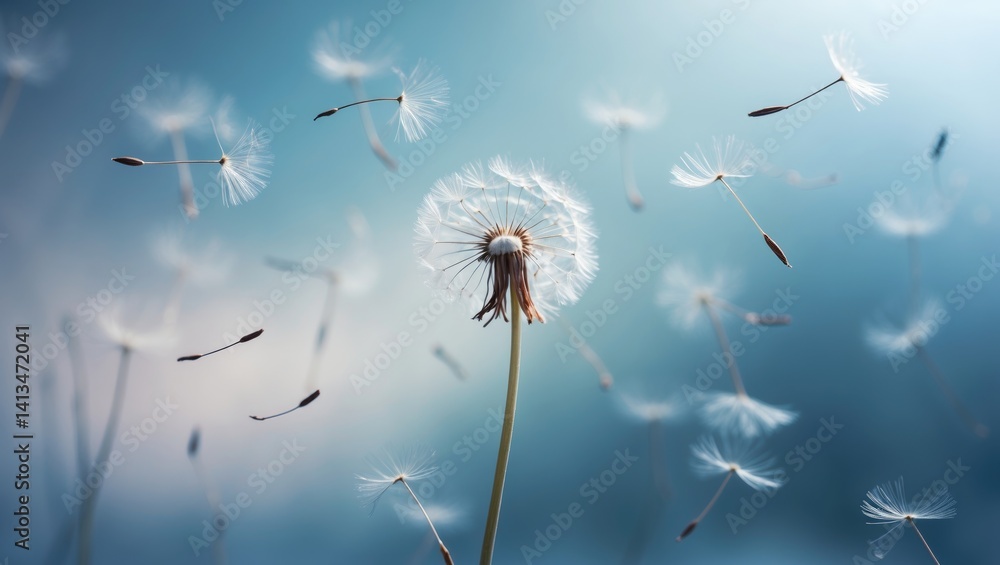 Obraz premium Dandelion in close-up