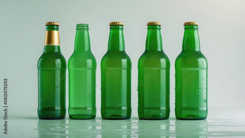 Beer bottle sealed, partially full and uncapped Beer bottle sealed, partially full and uncapped