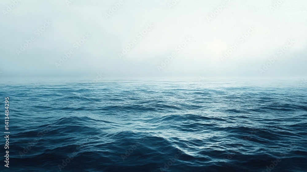 Serene Ocean Landscape Misty Seascape Wallpaper Serene Ocean Landscape Misty Seascape Wallpaper