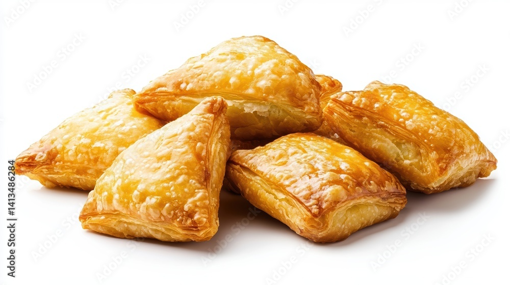 Delicious Golden Brown Pastries - Freshly Baked Puff Pastry Treats Delicious Golden Brown Pastries - Freshly Baked Puff Pastry Treats