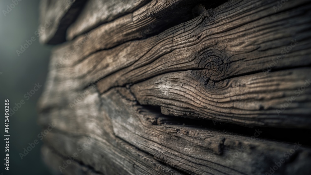 Fototapeta premium Close-up of a dry wood texture background