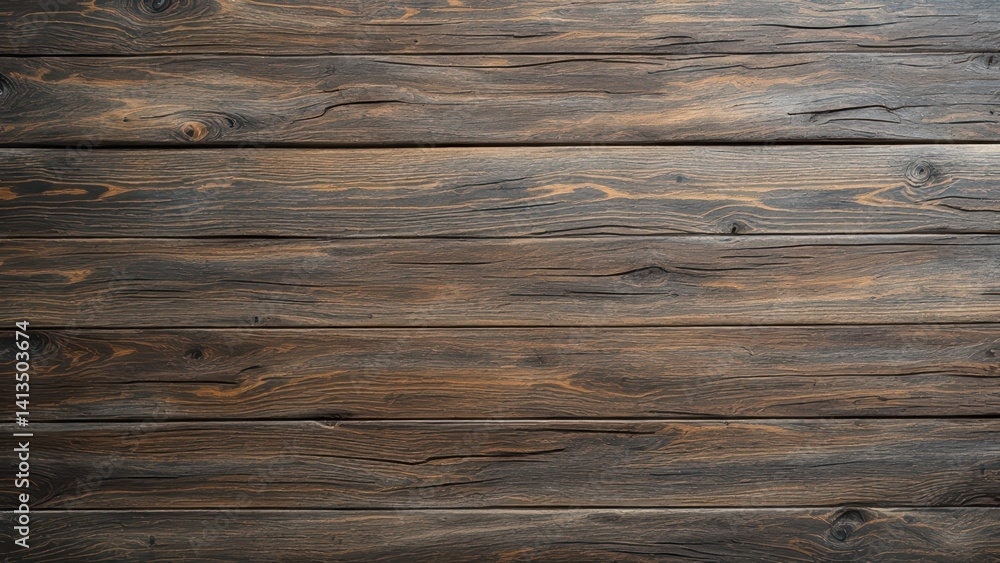 Fototapeta premium Old Wooden Boards with Subtle Cracks Wallpaper