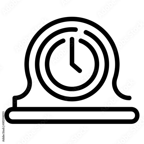 Round Desk Clock