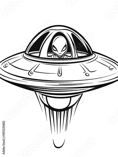 Alien in UFO