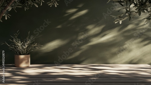 Green wall, sunlight, plant
