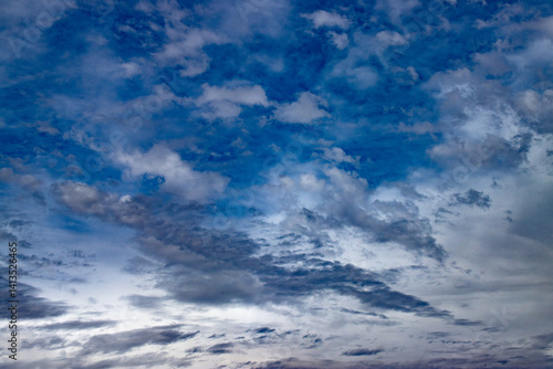 Canvas Print blue sky with clouds