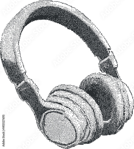 Wallpaper Mural Stylish over-ear headphones designed for high-quality sound and comfort during listening sessions. Torontodigital.ca