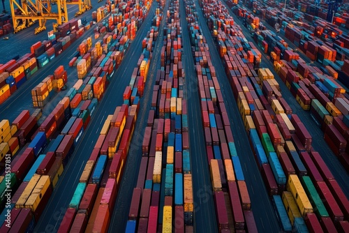 A digital illustration depicting the US-China tariff war theme with flags, economic graphs, and negotiation tables visible.