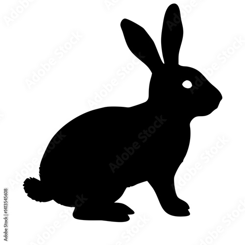 cute rabbit isolated on white background