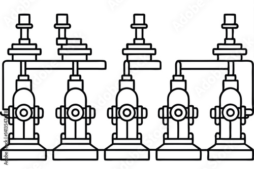set of various water pump models