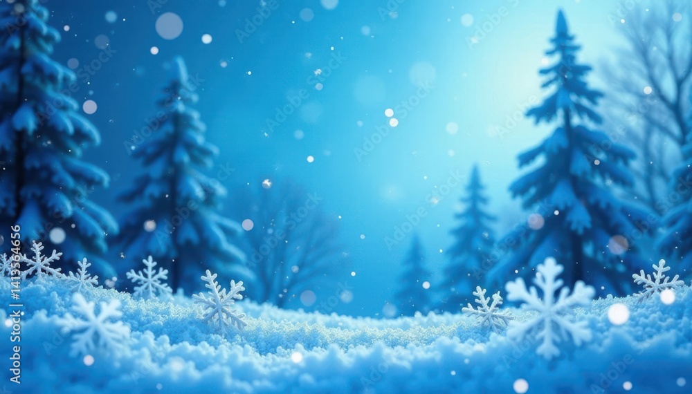 Silhouetted snowflakes against blue winter sky, frosty mornings, winter scene snowflakes nature sky Silhouetted snowflakes against blue winter sky, frosty mornings, winter scene snowflakes nature sky