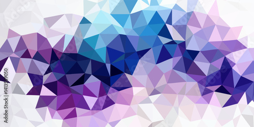 Blue Grid Mosaic Background, Creative Design Templates