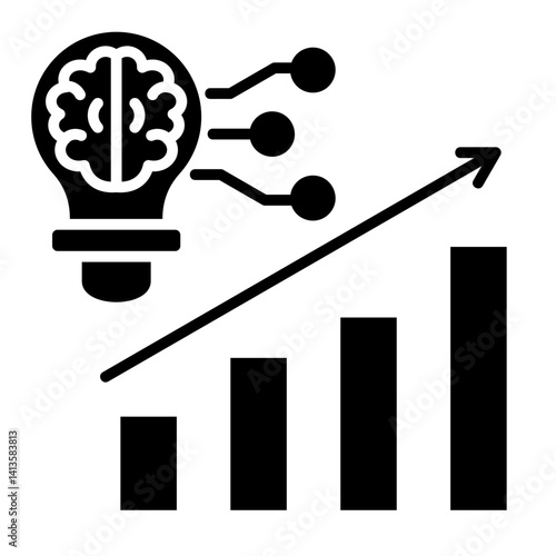 Business Intelligence  Icon Element For Design
