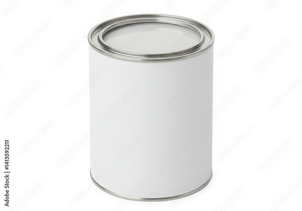 Paint can mockup isolated on white background Paint can mockup isolated on white background