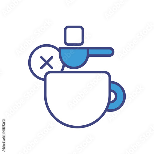 Sugarless icon vector stock illustration