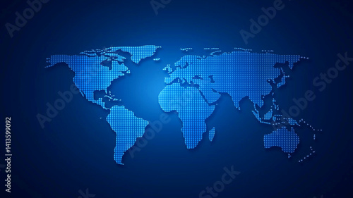 Business chart and market graph - Abstract financial data visualization in a modern digital style. Great for invesment and economy visuals