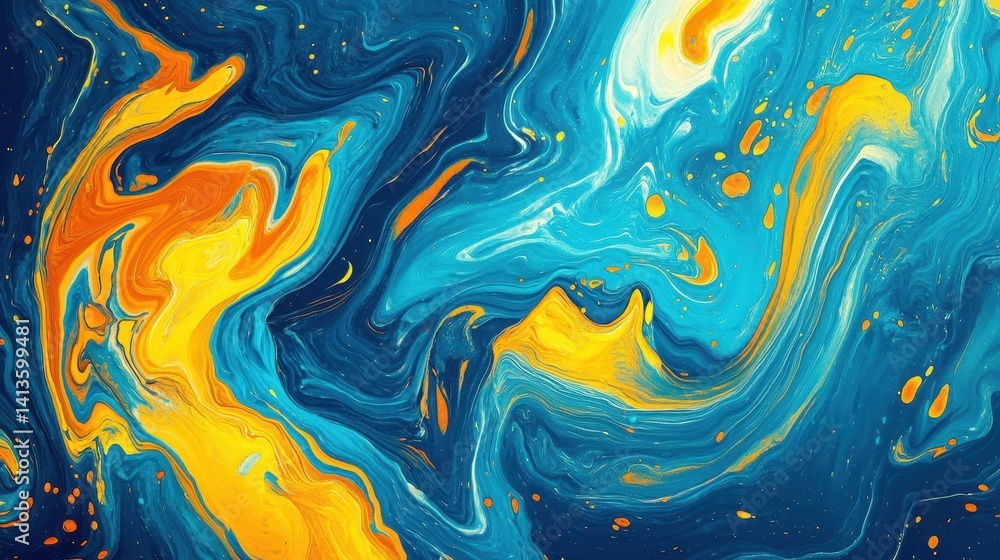 Vibrant, swirling colors create an abstract masterpiece. Vibrant, swirling colors create an abstract masterpiece.