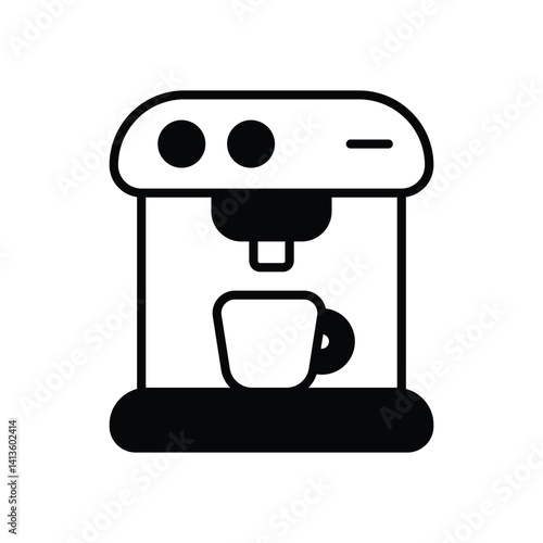 Coffee Maker icon vector stock illustration