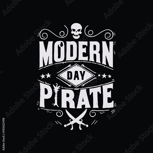 Skull Vector and Typography T-Shirt Design for Bold Street wear Style