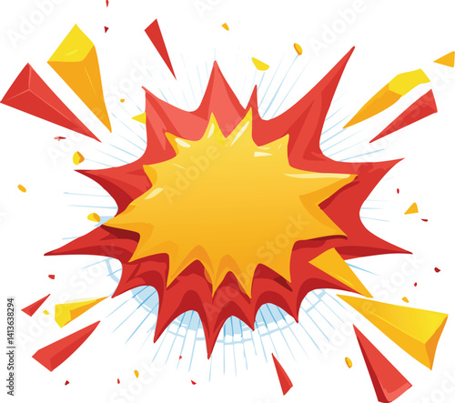 vector illustration of a blast for your template